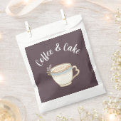 Coffie & Cake Logo Stickers Bedankzakje (Geknipt)