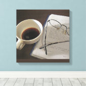 Coffie Digitaal Olie op Canvas Afdruk (Insitu (Houten vloer))