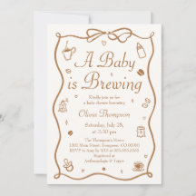 Coffie Een Baby Brouwt Baby Shower