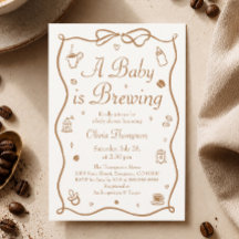 Coffie Een Baby Brouwt Baby Shower