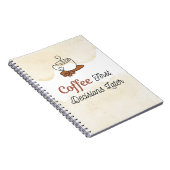 Coffie Eerst Beslissingen Later Notitieboek (Rechterzijde)
