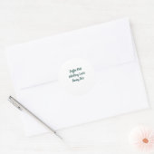 Coffie Eerst Later Opgegroeid Funny Ronde Sticker (Envelop)