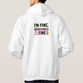 Coffie Eerst Ochtend Sticker Hoodie (Achterkant)