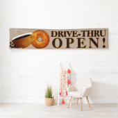 Coffie- en Bagel Drive Thru Spandoek (Insitu)