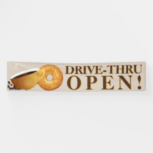 Coffie- en Bagel Drive Thru Spandoek