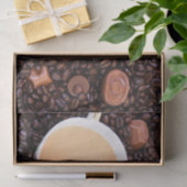 Coffie en Chocolade Close-up Tissuepapier (Geschenk)