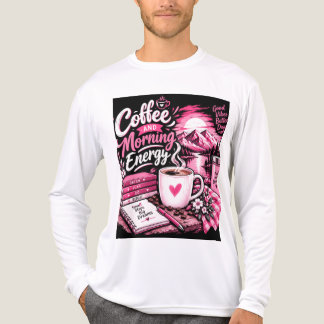 Coffie en ochtendenergie esthetisch T-shirt