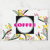 Coffie Goed Voedsel Container Voedselcontainer Etiket (Enkel label)