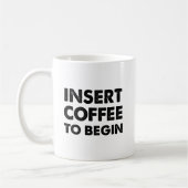 Coffie Invoegen Grappige Mok (Links)