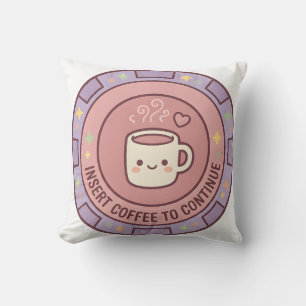 Coffie invoeren om door te gaan Gamer Kussen