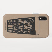 Coffie Is Altijd Een Geweldig Idee Phonehoesje Case-Mate iPhone Case (Achterkant (horizontaal))
