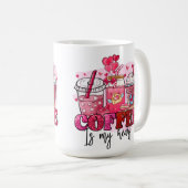 COFFIE IS MIJN HART VALENTIJN DAG KOFFIEMOK (Voorkant rechts)