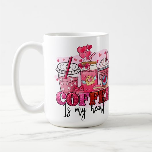 COFFIE IS MIJN HART VALENTIJN DAG KOFFIEMOK (Links)