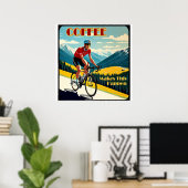 Coffie Laat Dit Gebeuren Fietsen Poster (Thuiskantoor)