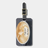 Coffie Latte Dan Reis Bagage Tag Bagagelabel (Voorkant verticaal)