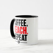 Coffie Lesgeven Herhalen Docenten Mok – Grappige C (Voorkant links)