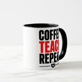 Coffie Lesgeven Herhalen Docenten Mok – Grappige C (Voorkant rechts)