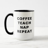 Coffie, Lesgeven, Slapen, Herhalen Motiverend Ontw Mok (Links)