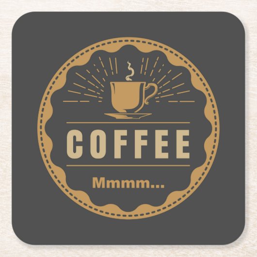 COFFIE, Mmmm... Kartonnen Onderzetters (Voorkant)
