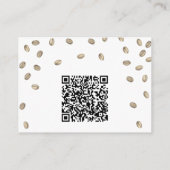 Coffie QR-code Bruidsfeest Cadeau Registratie Informatiekaartje (Achterkant)