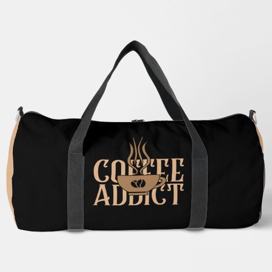 Coffie verslaafde drank plunjezak (Voorkant)