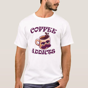 Coffie verslaafden t-shirt