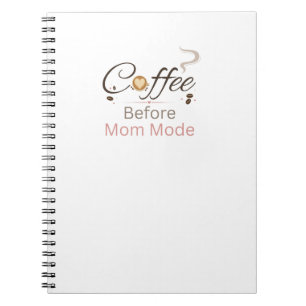 Coffie Voor Moeder Modus Typografie Notitieboek