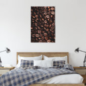 Coffiebonen Canvasprint Canvas Afdruk (Insitu (Slaapkamer))