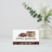 Coffiebonenzakken | Cafe Visitekaartje (Staand voorkant)