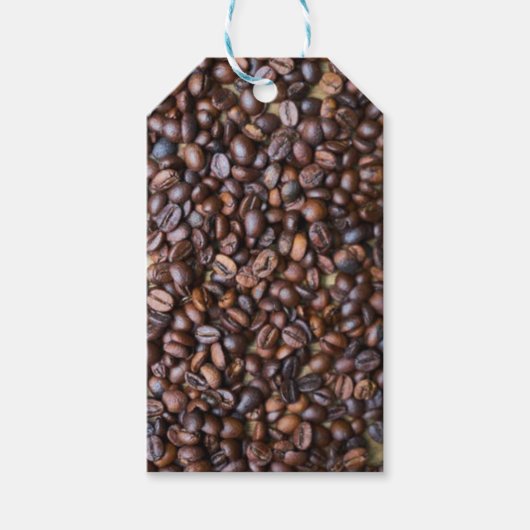 Coffieboon Cadeaubijslage Cadeaulabel (Voorkant)