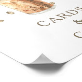 Coffiebrouwen babyshower Kaarten en Cadeaus Poster (Hoek)