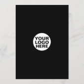 Coffiemenu Zwarte Lijst Logo | Coffeeshop Menu (Achterkant)