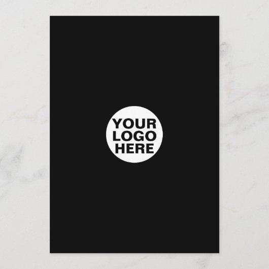 Coffiemenu Zwarte Lijst Logo | Coffeeshop Menu (Achterkant)