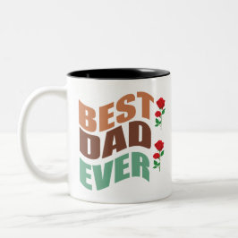 Coffiemok cadeau voor vader - Beste vader ooit  Tweekleurige Koffiemok