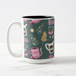 Coffiemok ontwerp  tweekleurige koffiemok