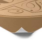 Coffietijd embleem poster (Hoek)