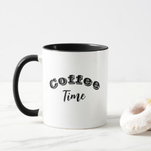 “Coffietijd” mok – typografie voor koffieliefhebbe