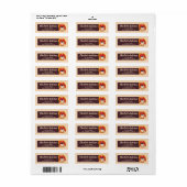 Coffietijd retouradreslabels etiket (Full Sheet)