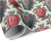 Coffin begrafenisondernemer kerstcadeau inpakpapie cadeaupapier (Rol Hoek)