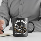 Coffin Break Skeleton Coffee Mok