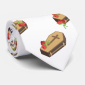 Coffin Emojis herenkleding mannen stropdas stropda (Opgerold)