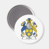 Coffin Family Crest Magneet (Voorkant / Achterkant)