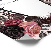 Coffin Halloween Baby shower Favors Sign Poster (Hoek)