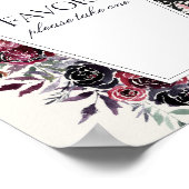 Coffin Halloween Baby shower Favors Sign Poster (Hoek)