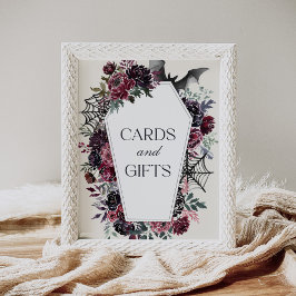 Coffin Halloween Baby shower Kaarten en geschenken Poster