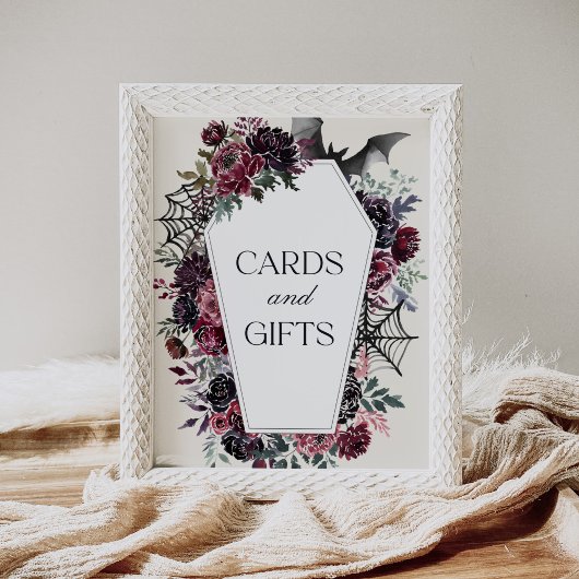 Coffin Halloween Baby shower Kaarten en geschenken Poster