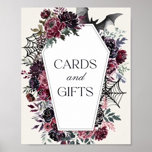 Coffin Halloween Baby shower Kaarten en geschenken Poster (Voorkant)