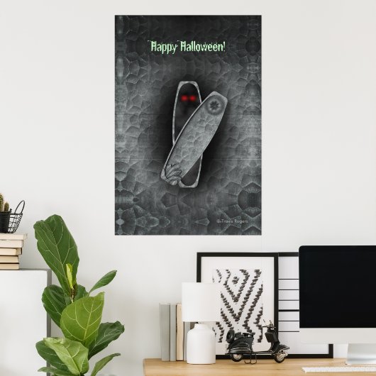 Coffin - Halloween Poster (Thuiskantoor)