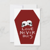 Coffin Ivory II (Red) RSVP-kaart RSVP Kaartje (Achterkant)