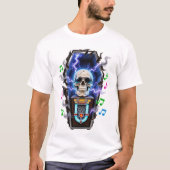 Coffin Jukebox Skull - Electric Afterlife T-shirt (Voorkant)